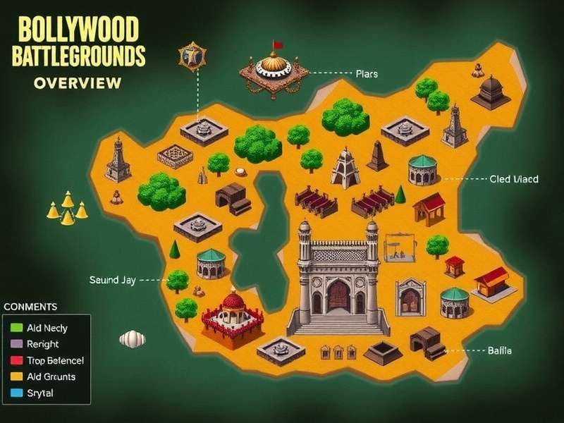 Five Unique Zones in Bollywood Battlegrounds Bollywood Battlegrounds Map Overview